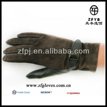 2013 designed winter suede gloves